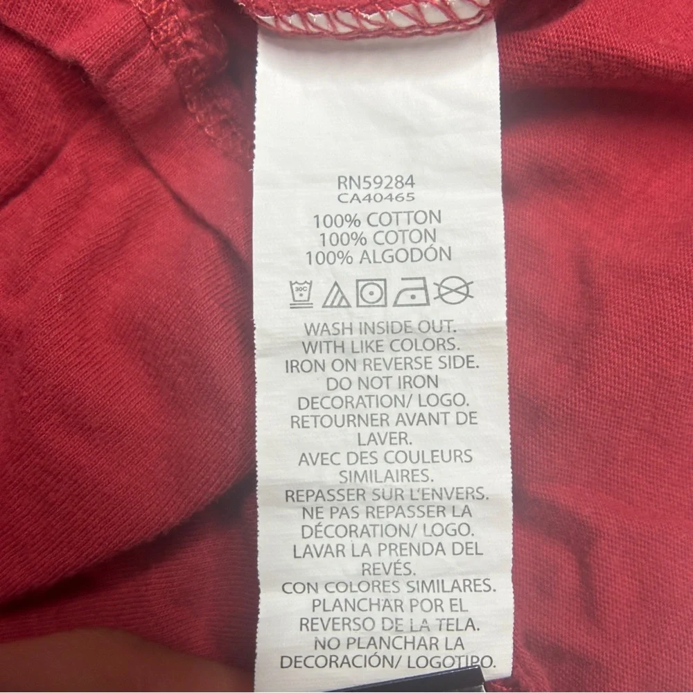 EUC The Children's Place Festive Red Long Sleeve Tee Size 18-24 Months